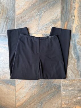 Requirements Black Flat Front Dress Pants Size 12 Straight Leg Work Trousers